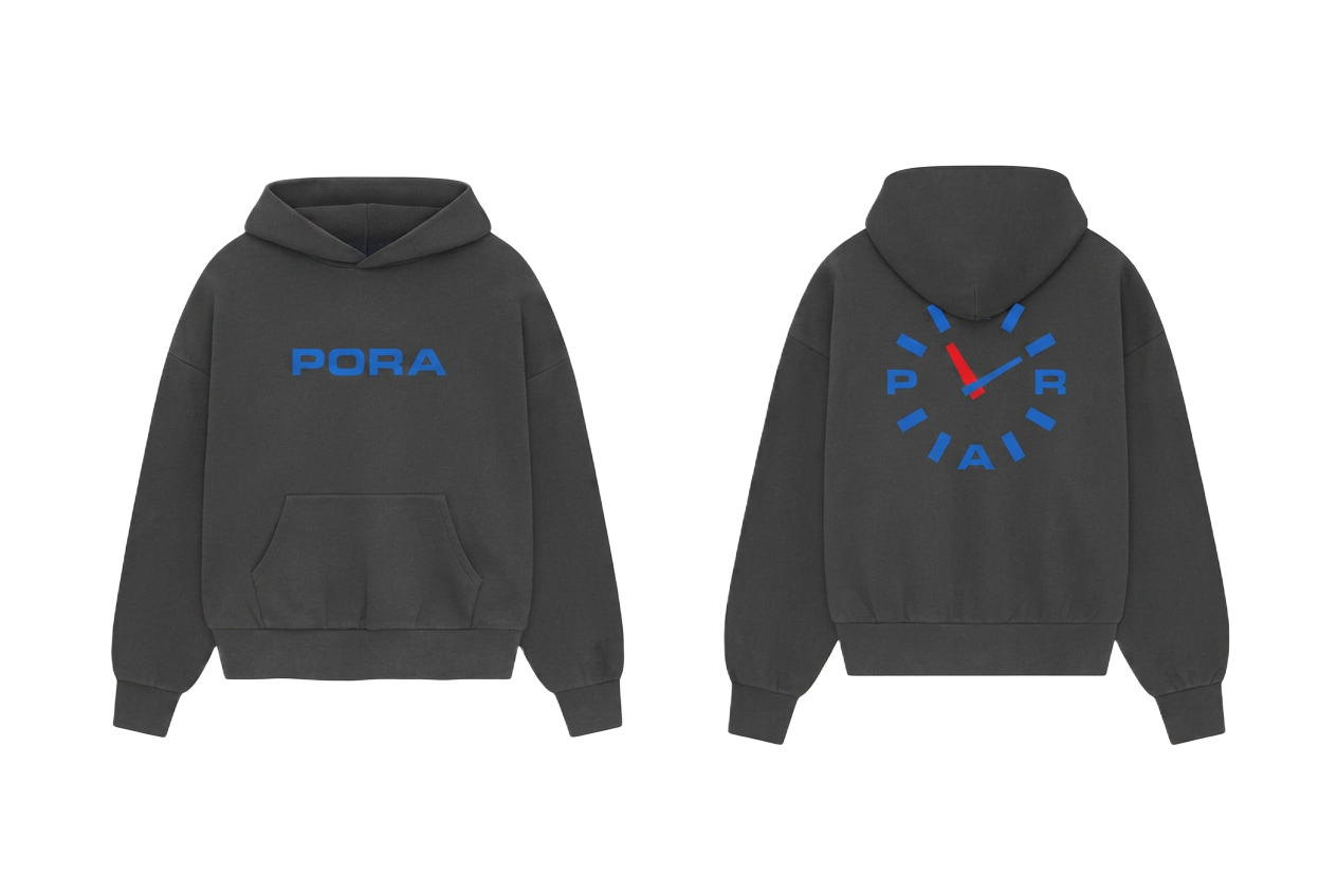 Grafitowa bluza Pora z logo