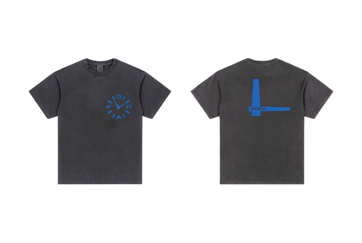 Grafitowy t-shirt Pora z tarczą zegara